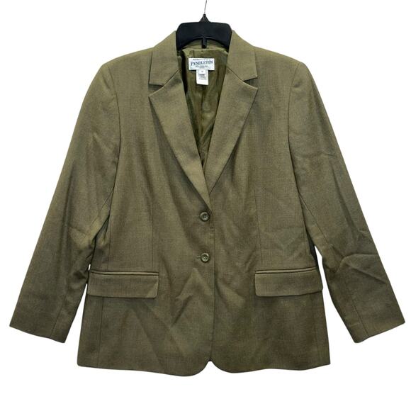 Pendleton Blazer Virgin Wool Olive - Picture 1 of 7